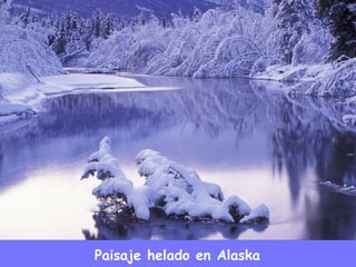 Paisaje helado en Alaska 