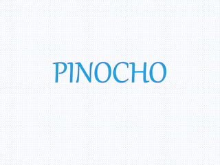 Cuento Infantil Pinocho 