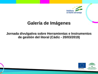 Galería de Imágenes
Jornada divulgativa sobre Herramientas e Instrumentos
de gestión del litoral (Cádiz - 20/03/2019)
 