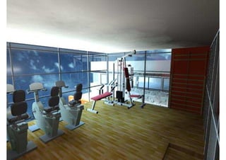 Render ampliación club deportivo