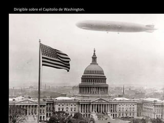 Dirigible sobre el Capitolio de Washington.

 