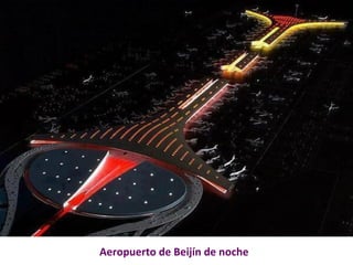 Aeropuerto de Beijín de noche 
 