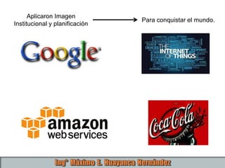 Aplicaron Imagen
Institucional y planificación
Para conquistar el mundo.
 
