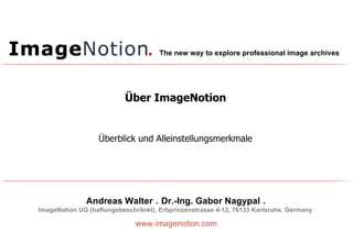 Über ImageNotion Überblick und Alleinstellungsmerkmale 