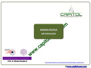 http://www.infosol.com.mx/espacio/cont/aula/imagen_publica.html
® Ph. D. Alfredo Paredes Z.
IMAGEN POLÍTICA
METODOLOGÍA
®www.capitolcoms.com
 