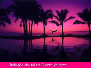 Belo pôr-do-sol em Puerto Vallarta 