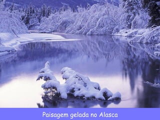 Paisagem gelada no Alasca 