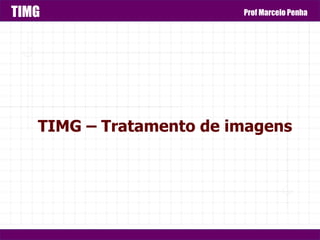 TIMG                     Prof Marcelo Penha




   TIMG – Tratamento de imagens
 
