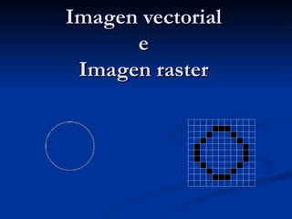 Imagen vectorial e Imagen raster 