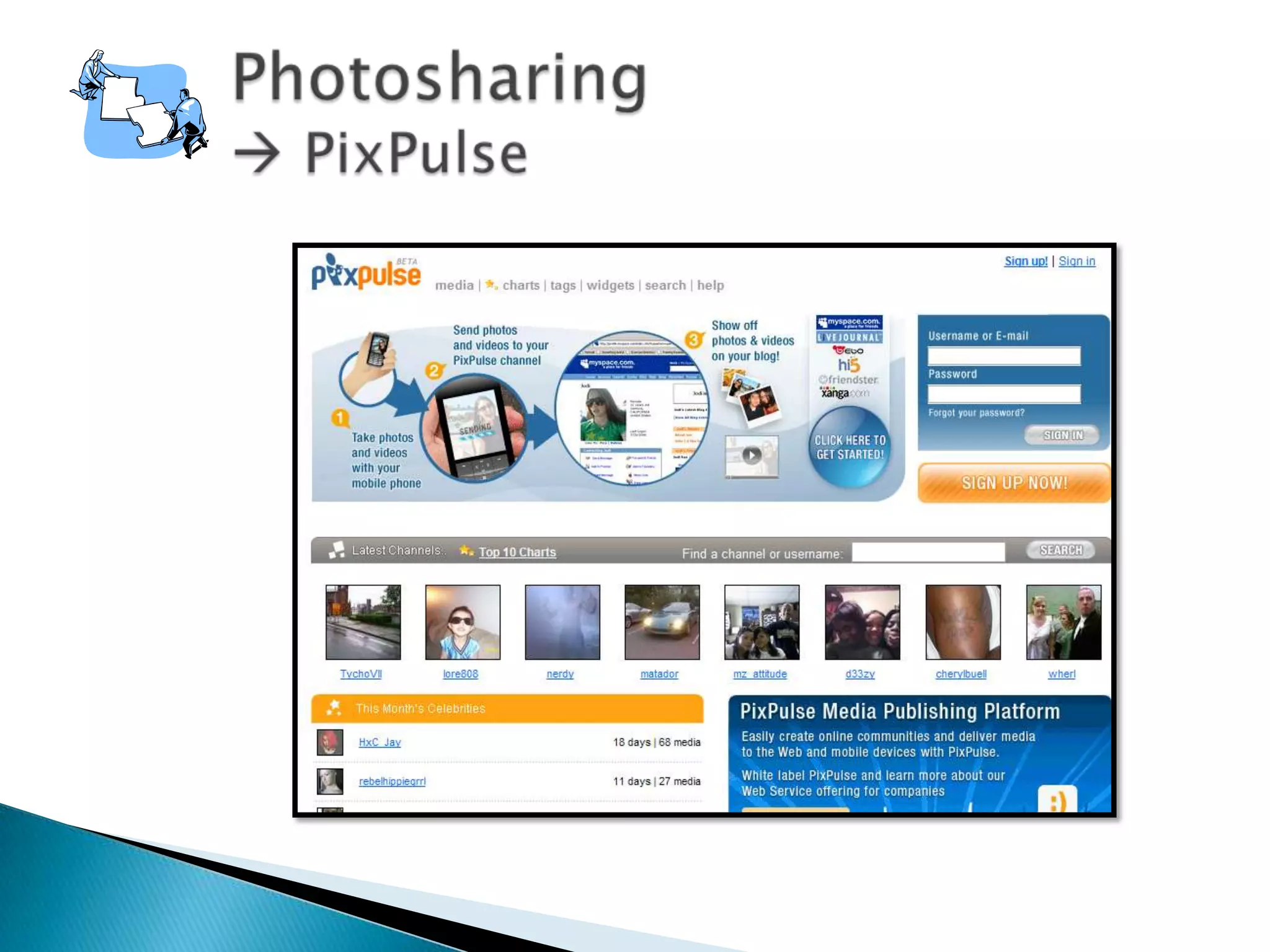 Imagen fija en la web 2.0