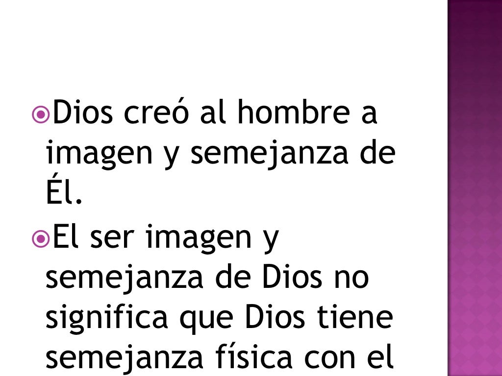 Imagen y semejanza de dios