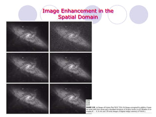 Image Enhancement in the
Spatial Domain
 