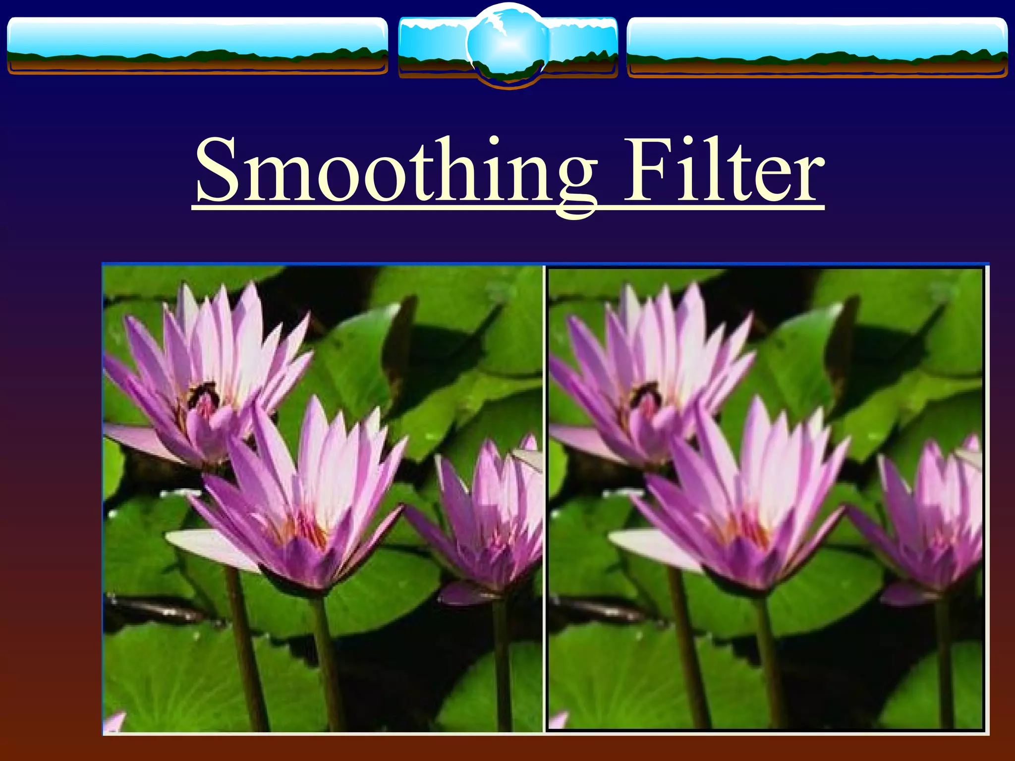 Smoothing Filter
 