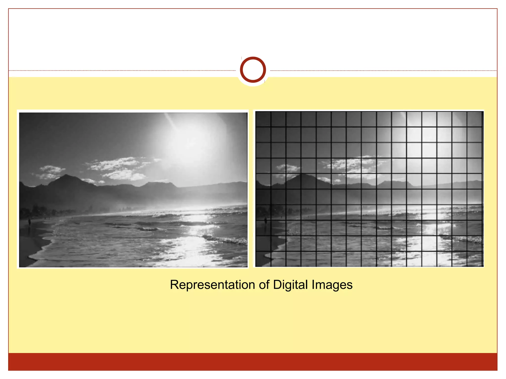 Representation of Digital Images
 