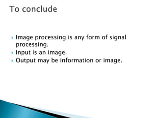 Image processing and compression techniques | PPTX