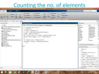 Counting the no. of elements
 