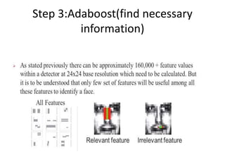 Step 3:Adaboost(find necessary 
information) 
 