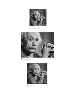 1The original image
3The zoomed image
2Blurred image
 