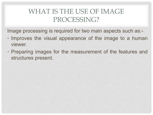 Image processing | PPT