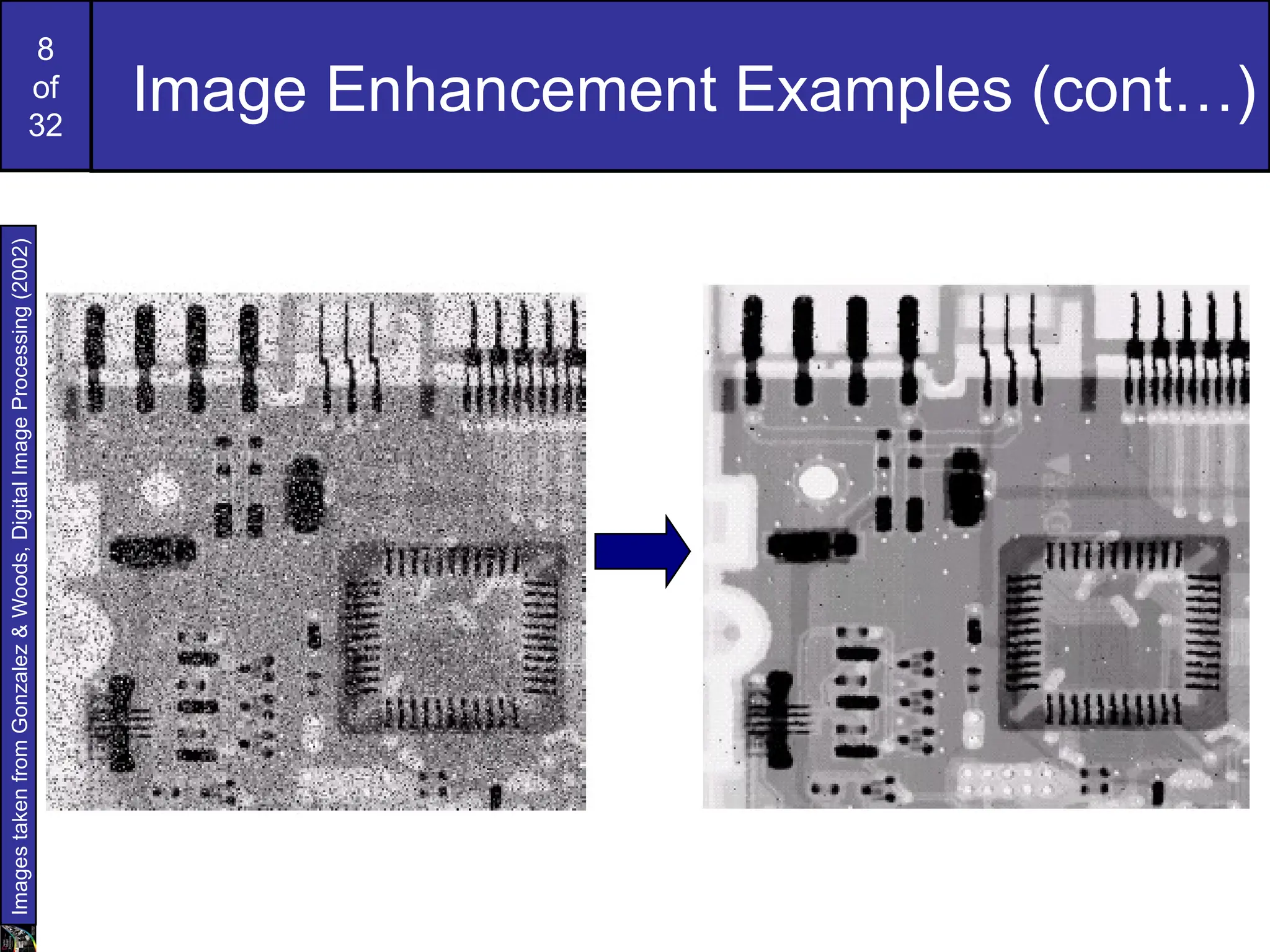 8
of
32
Image Enhancement Examples (cont…)
Images
taken
from
Gonzalez
&
Woods,
Digital
Image
Processing
(2002)
 