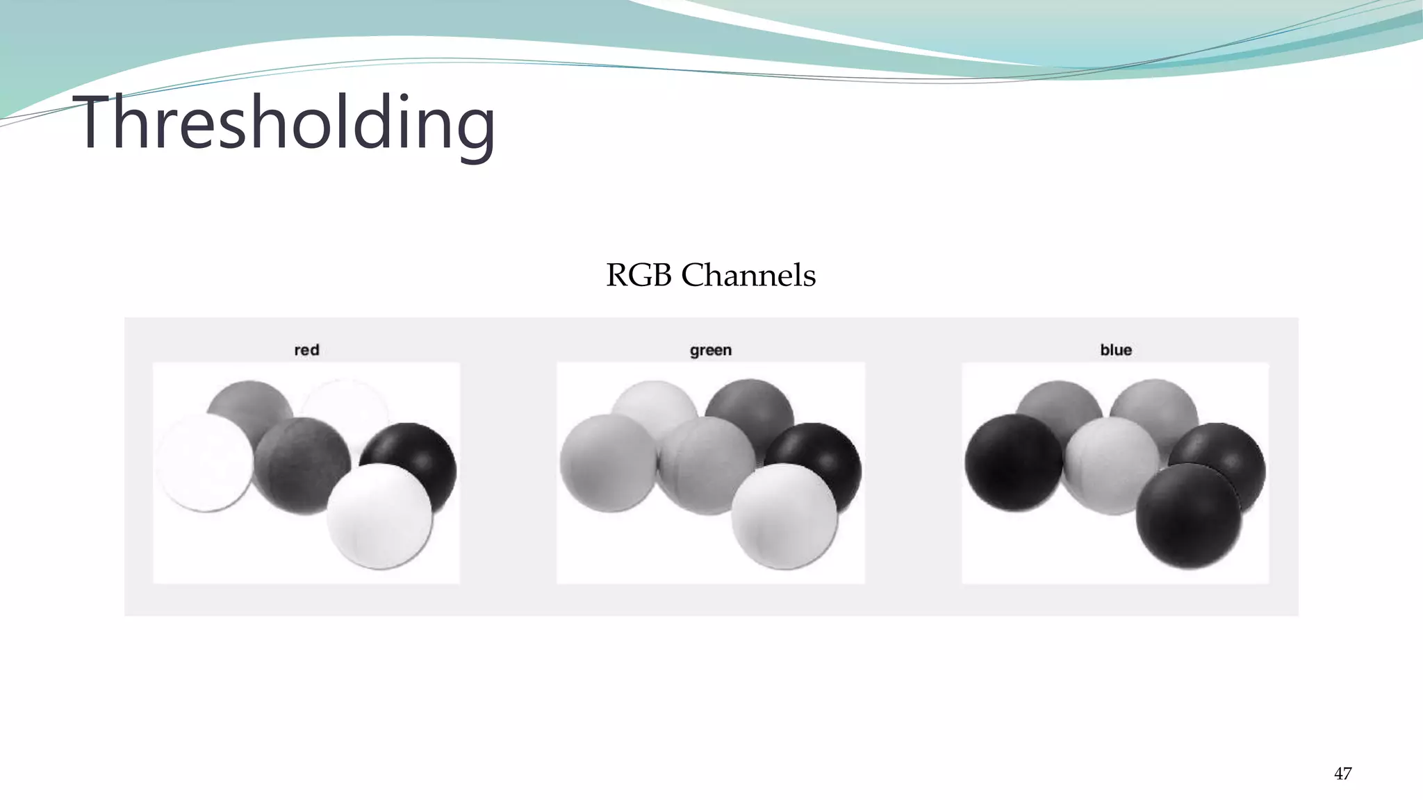 RGB Channels Thresholding 47 