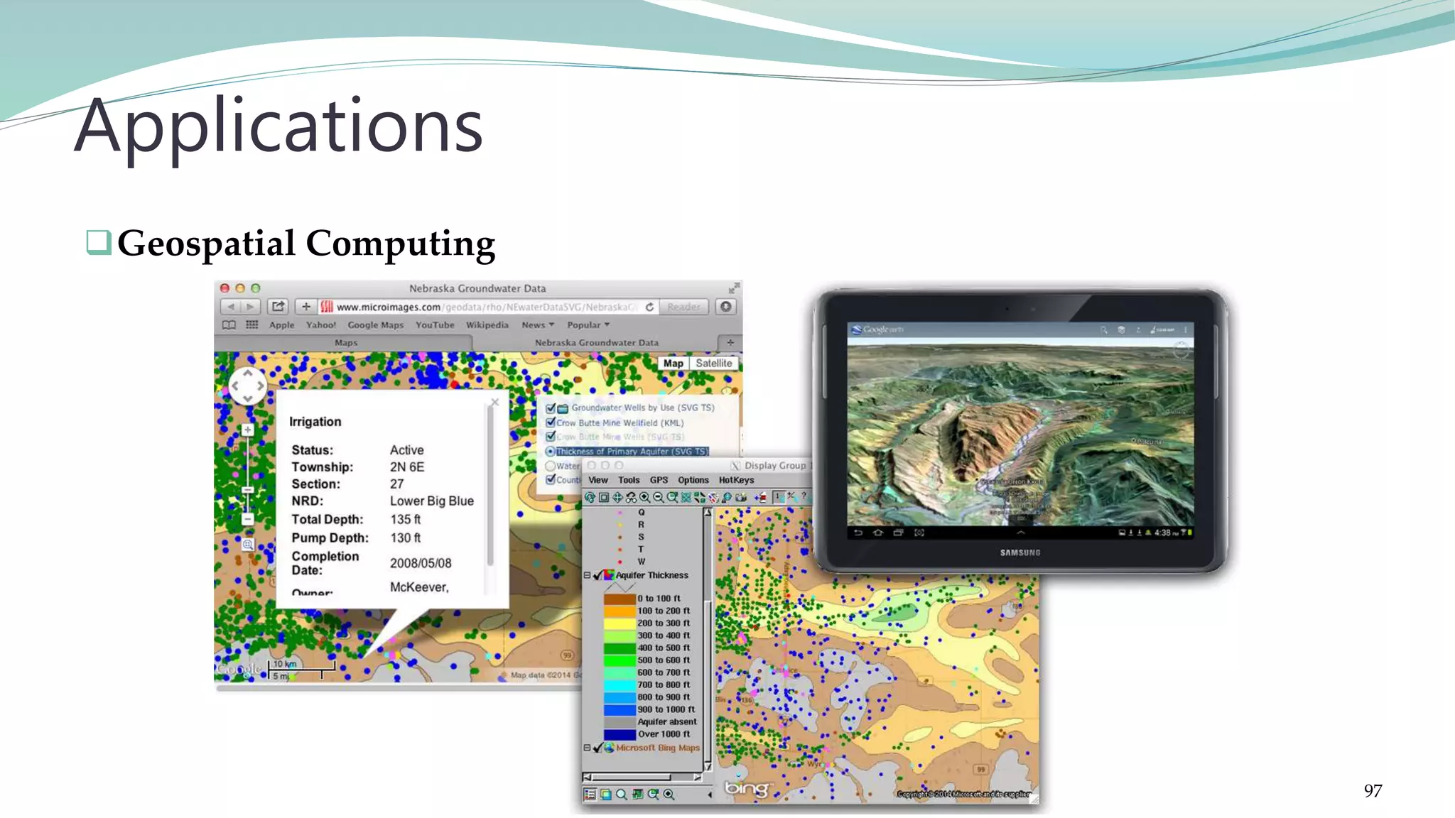 Geospatial Computing Applications 97 