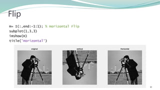 Fundamentals of Image Processing & Computer Vision with MATLAB | PPTX