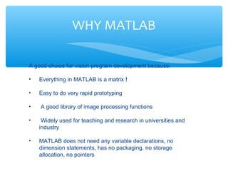 Image processing for robotics | PPT