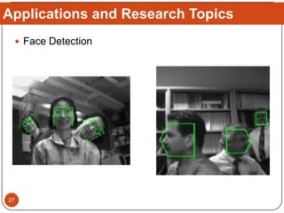  Face Detection
Applications and Research Topics
27
 
