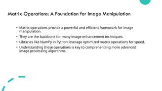 Image Processing presentation in a ppt format | PPTX