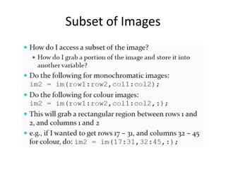 Subimage Image processing tool box.pptx