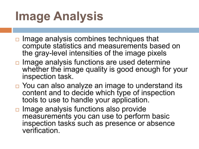 Image processing using labview | PPTX