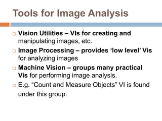 Image processing using labview | PPTX