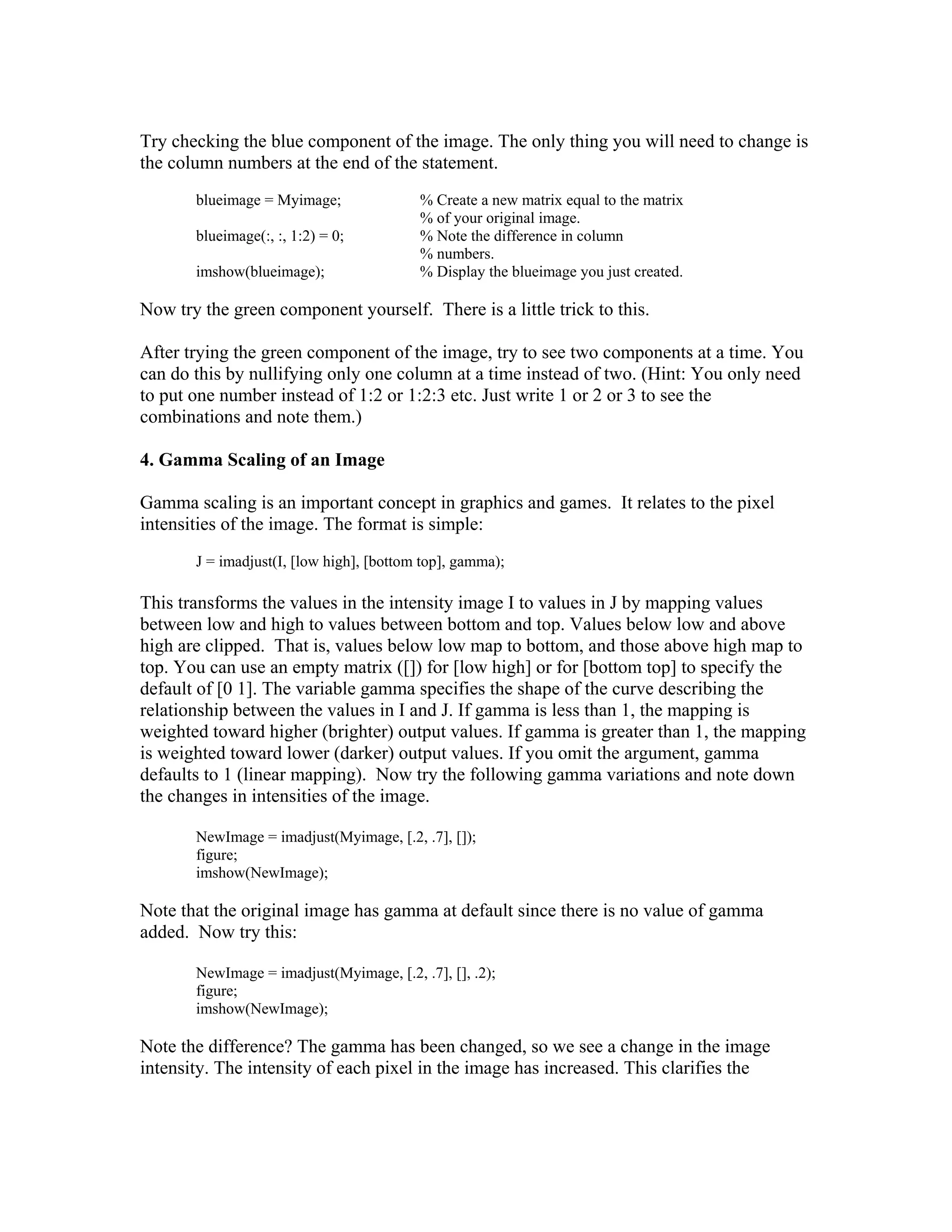 Image processing with matlab | PDF