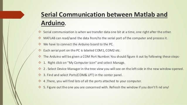 Arduino Processing Serial Communication Arduino Processing Serial Communication