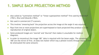 CT Image reconstruction | PPTX