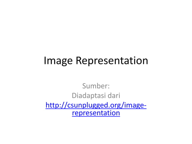 Image representation | PPTX