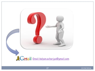 10/22/2014 
57 
Email-kalyan.acharjya@gmail.com  