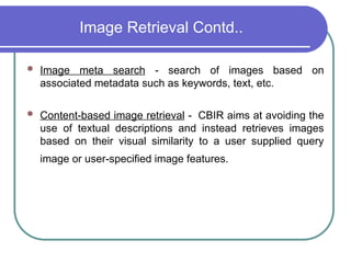 image retrieval technique using supervised machine learning | PPT