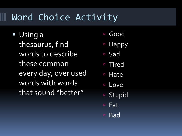 imagery-and-word-choice