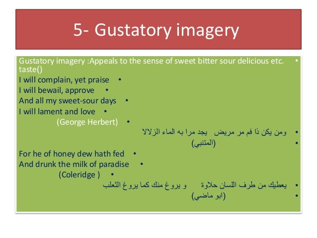 Imagery In English And Arabic