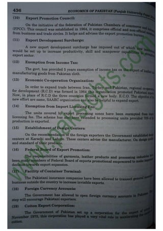 Economics of Pakistan B.Com Part 2 Solved Past Papers 2010 | PDF