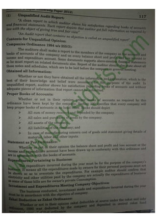 Auditing B.Com Part 2 Solved Past Papers 2012