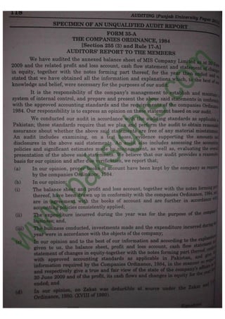 Auditing B.Com Part 2 Solved Past Papers 2012