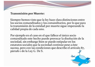 Sociedad en comandita