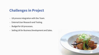 Restaurant Application Project workflow