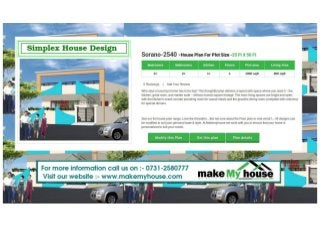Simple home design by Make My House