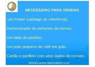 TREINAMENTO DE PERFUMES  AKMOS