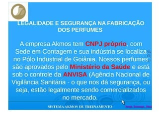 TREINAMENTO DE PERFUMES  AKMOS