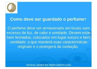 TREINAMENTO DE PERFUMES  AKMOS